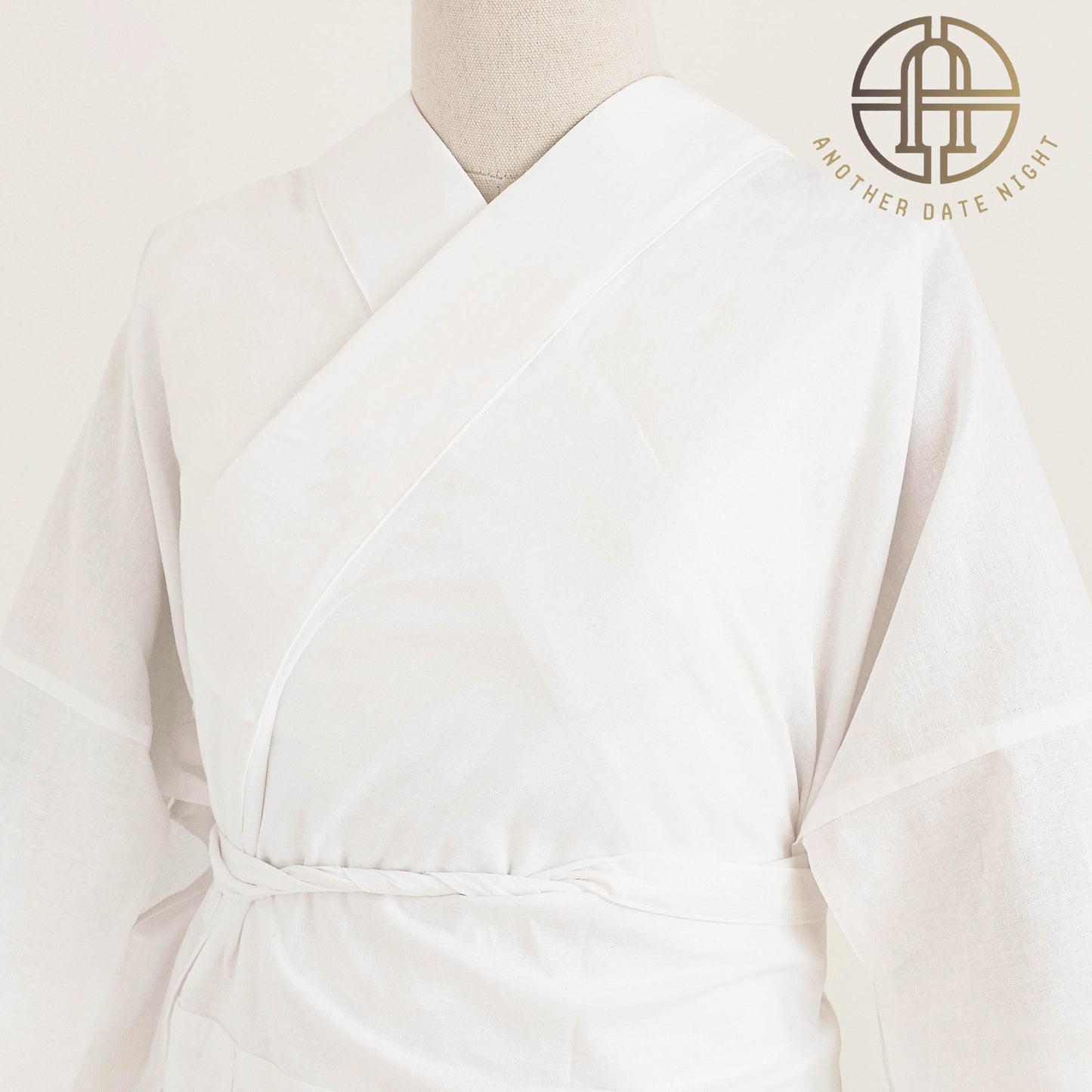 Japanese Cotton Kimono Juban: Versatile Underwear with Detachable Collar