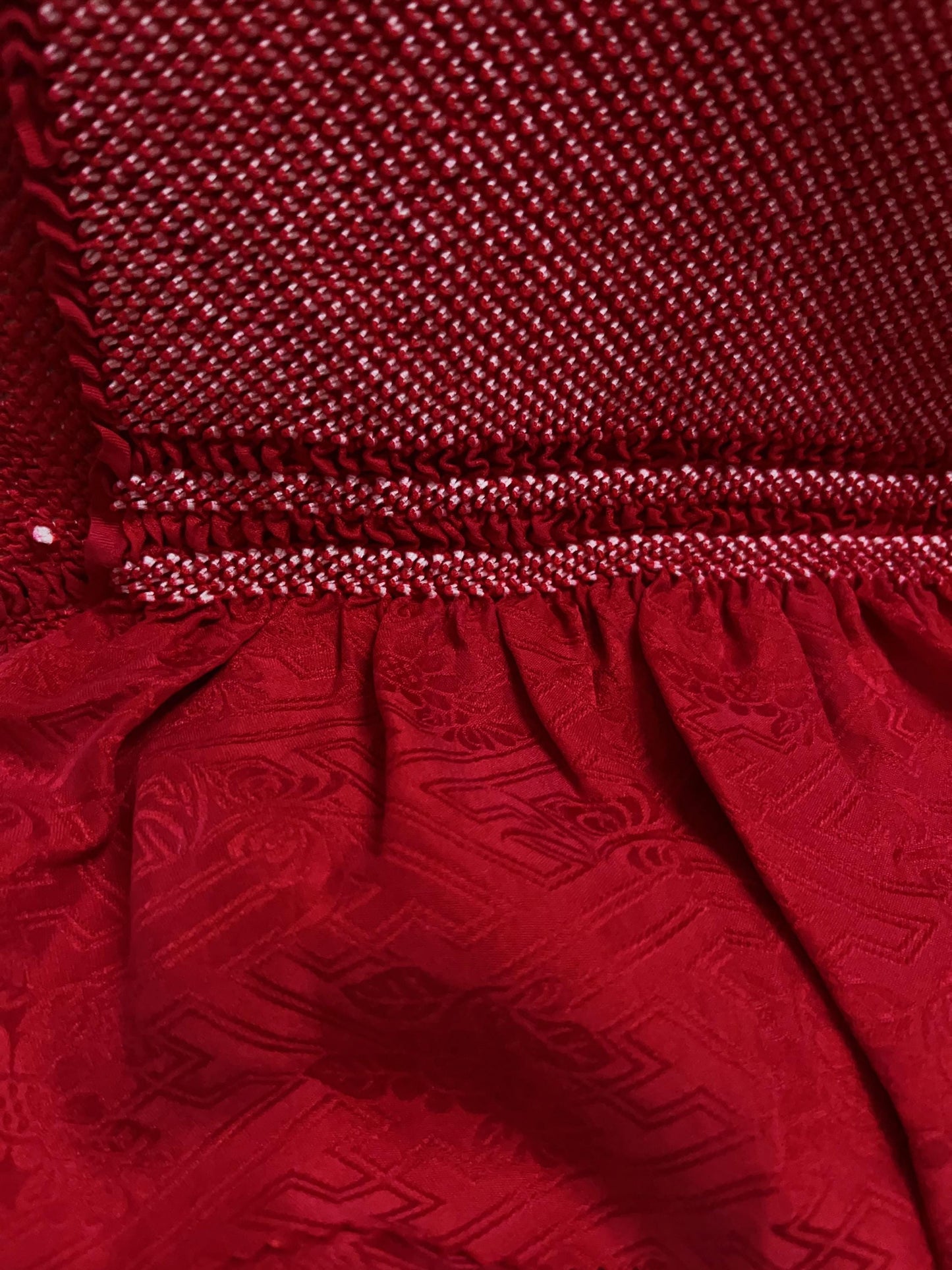 Vintage Silk Kimono Obiage Sash - Good Condition, 8255B Obiage (B/D/E)