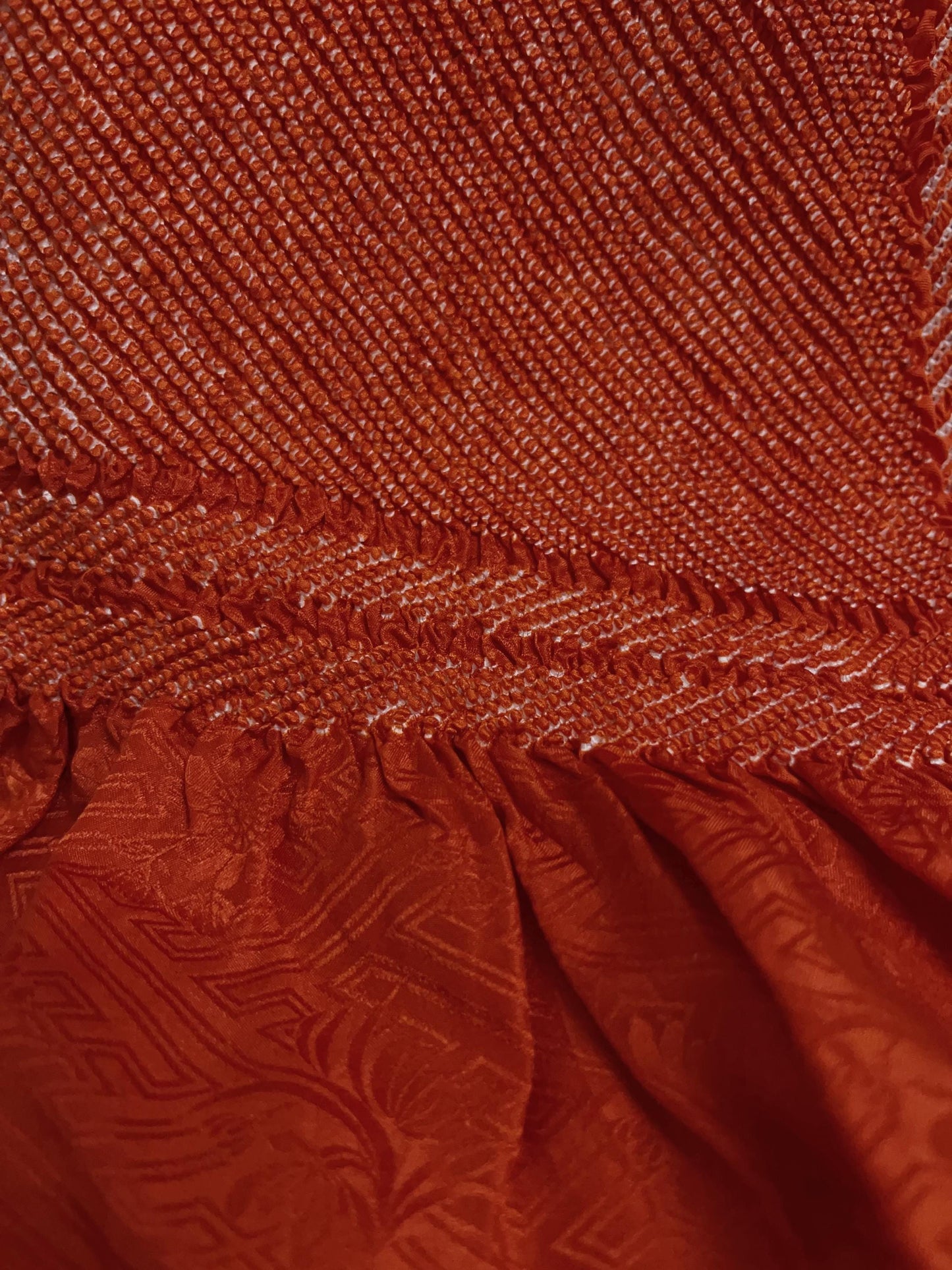 Vintage Silk Kimono Obiage Sash - Good Condition, 8255B Obiage (B/D/E)