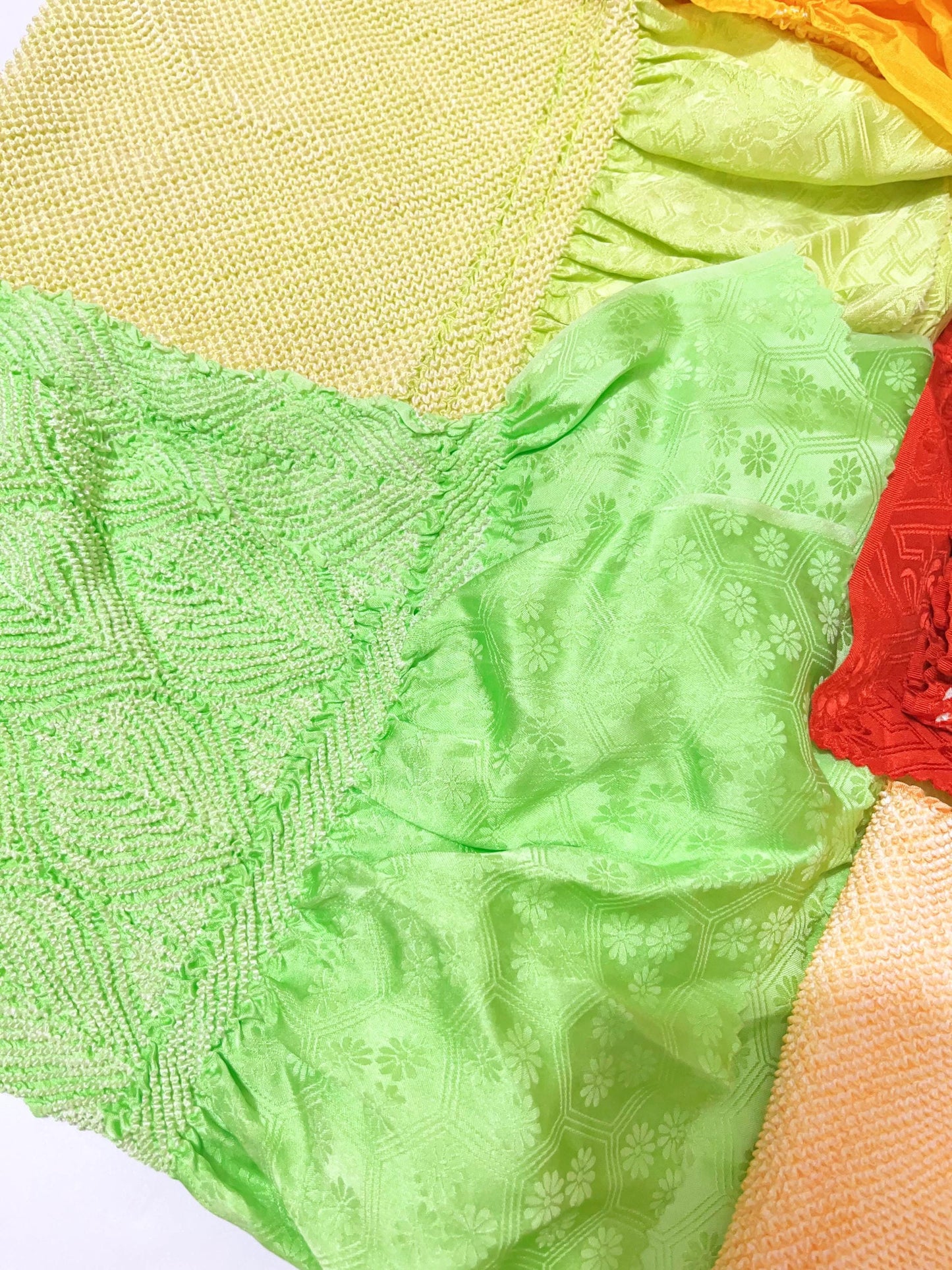 Vintage Silk Kimono Obiage Sash - Good Condition, 8259a