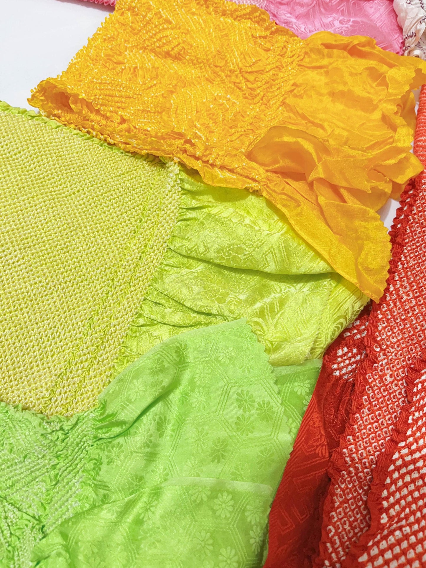 Vintage Silk Kimono Obiage Sash - Good Condition, 8259a