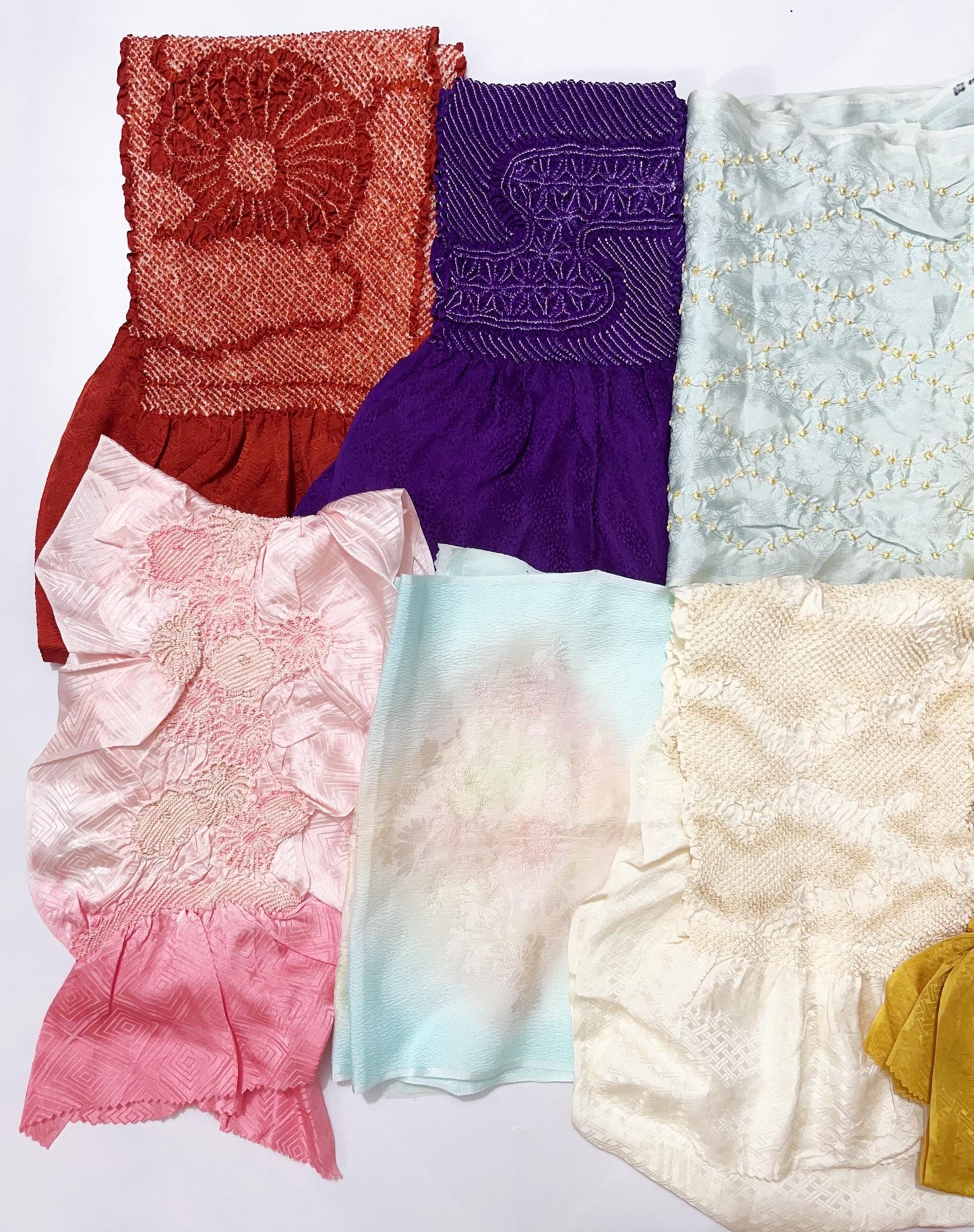 Vintage Silk Obiage: Kimono Sash, Good Condition, 8254A