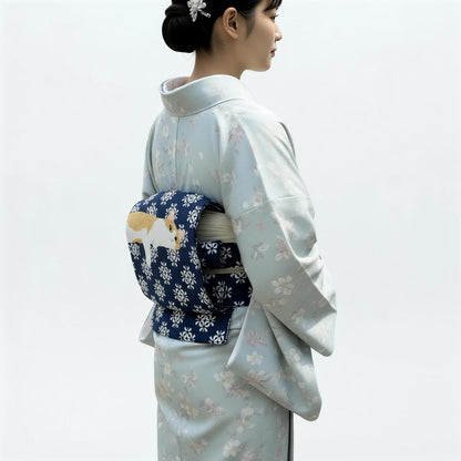 Pre-Tied Nagoya Obi: Wear in 5 Mins, Easy-Wear Kimono Belt, Taiko Drum Knot