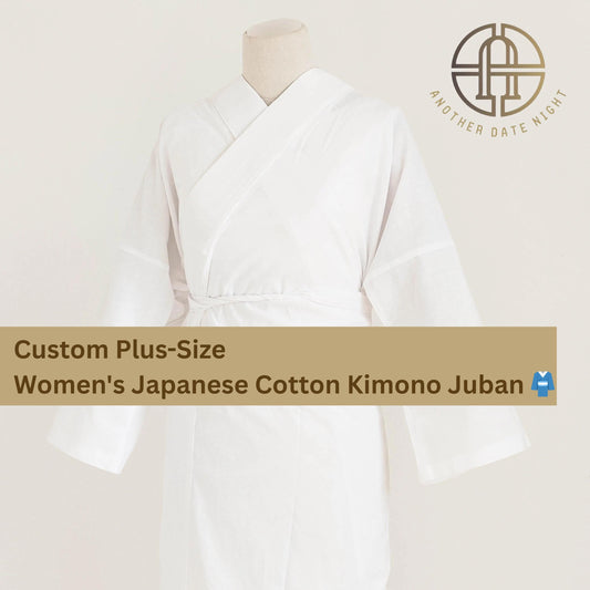 Custom Plus-Size Women's Japanese Cotton Kimono Juban