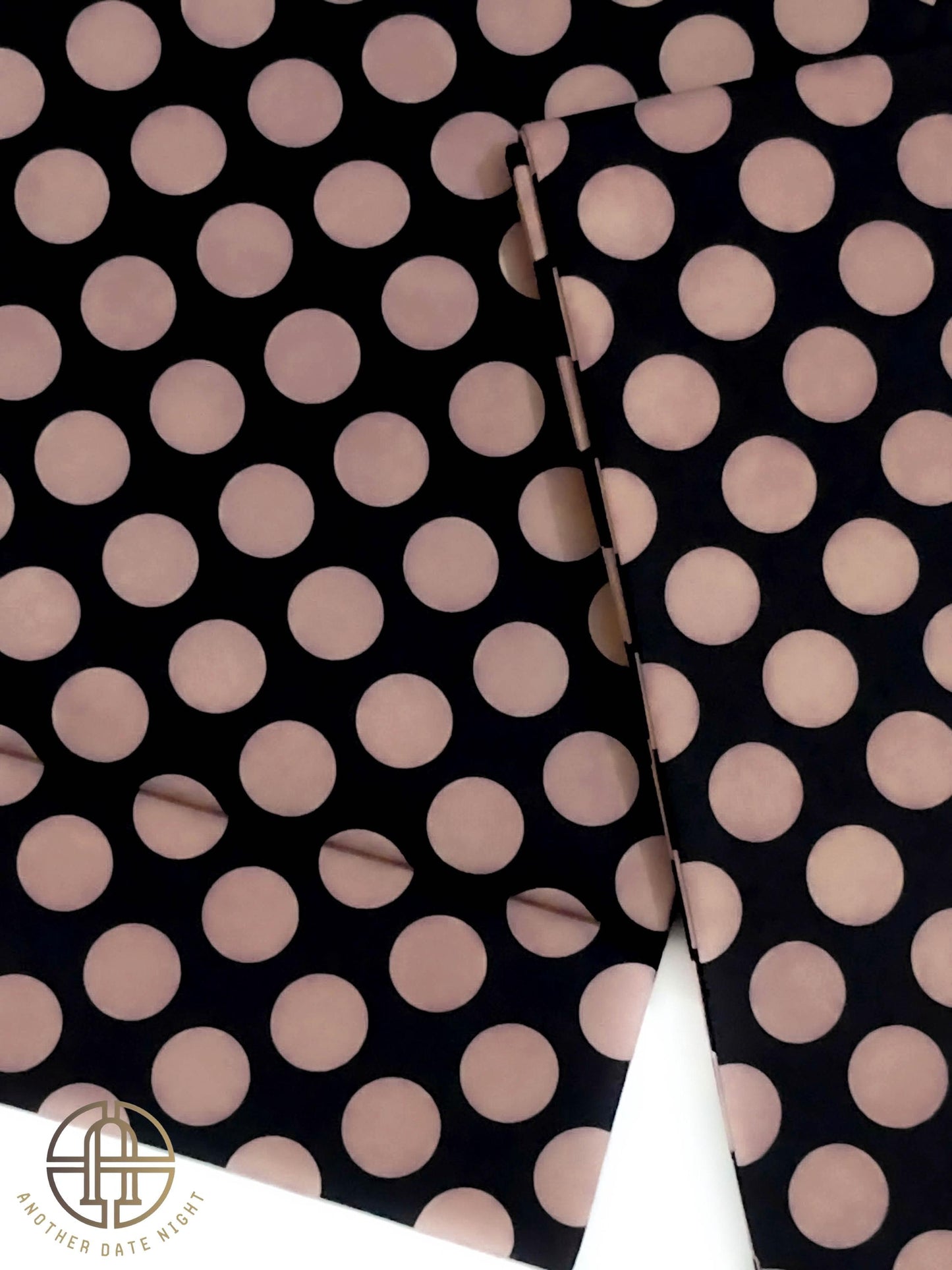 Fast Wear Obi, Pre-Tied Ginza Knot, Ash Pink Polka Dot, Yukata/Casual Kimono Belt