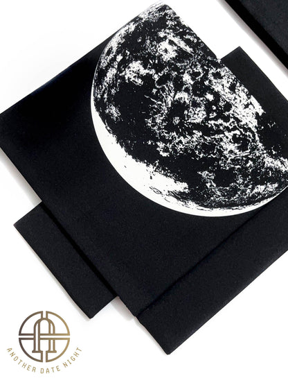 Moon Phase Pre-Tied Nagoya Obi: Easy Wear Taiko Knot, Polyester Double Sided Sash