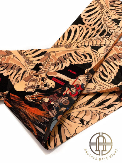 Takiyasha Witch Edo Period Ukiyo-e, Easy Wear Pre-Tied Nagoya Obi, Double Sided Sash
