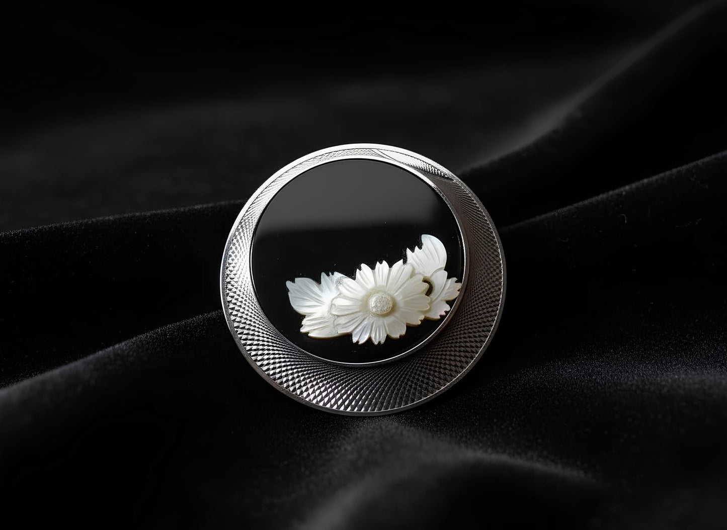 Japanese Vintage Mother of Pearl Brooch Jewelry, Gift for Her