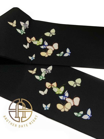 Butterfly Easy-Wear Nagoya Obi:  Pre-Tied, Effortless, Ideal for Tea Ceremony  Understated, Elegant Look