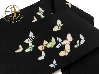 Butterfly Easy-Wear Nagoya Obi:  Pre-Tied, Effortless, Ideal for Tea Ceremony  Understated, Elegant Look