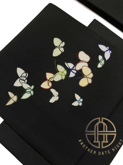 Butterfly Easy-Wear Nagoya Obi:  Pre-Tied, Effortless, Ideal for Tea Ceremony  Understated, Elegant Look