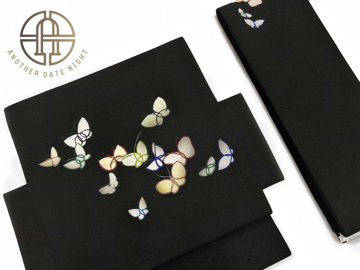 Butterfly Easy-Wear Nagoya Obi:  Pre-Tied, Effortless, Ideal for Tea Ceremony  Understated, Elegant Look