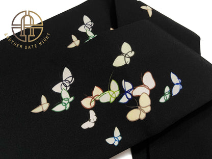 Butterfly Easy-Wear Nagoya Obi:  Pre-Tied, Effortless, Ideal for Tea Ceremony  Understated, Elegant Look