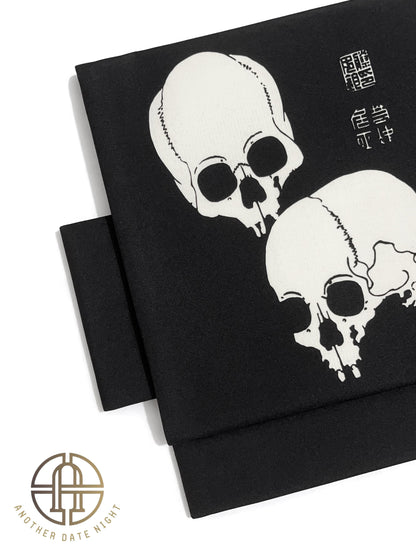 5-Mins Wear Pre-Tied Obi, Edo Period Itō Jakuchū Print, Double Sided Sash