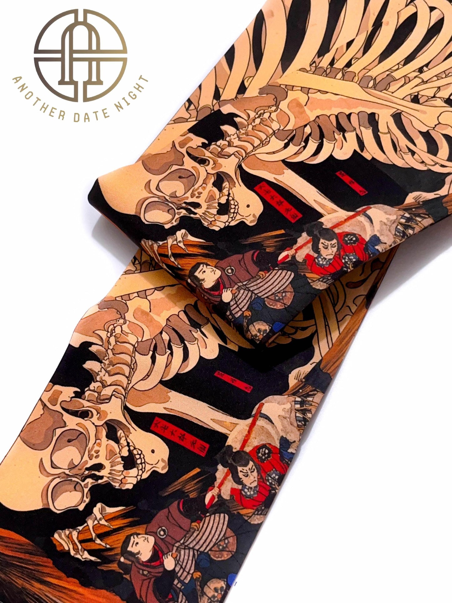 Takiyasha Witch Edo Period Ukiyo-e, Easy Wear Pre-Tied Nagoya Obi, Double Sided Sash