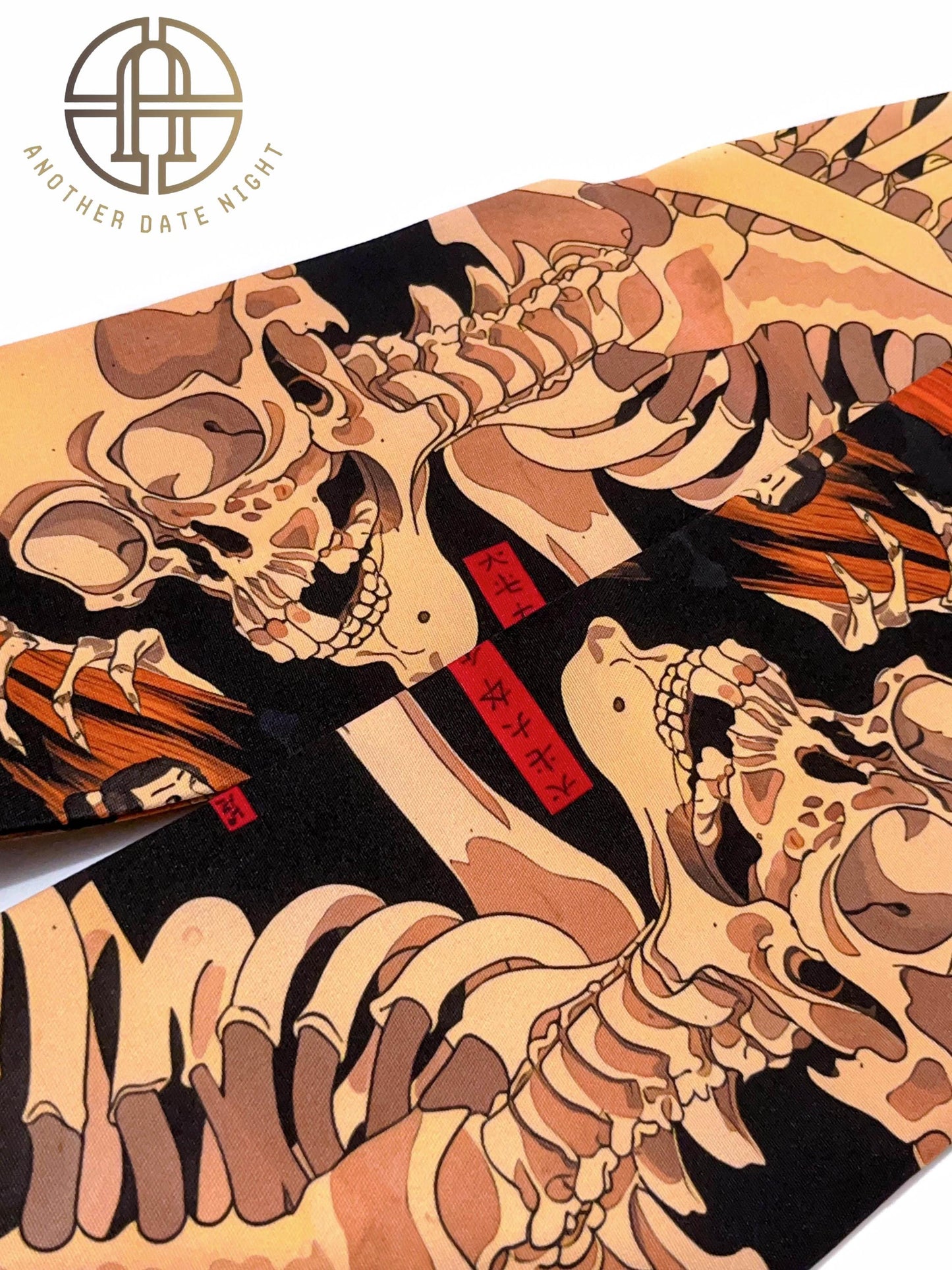 Takiyasha Witch Edo Period Ukiyo-e, Easy Wear Pre-Tied Nagoya Obi, Double Sided Sash