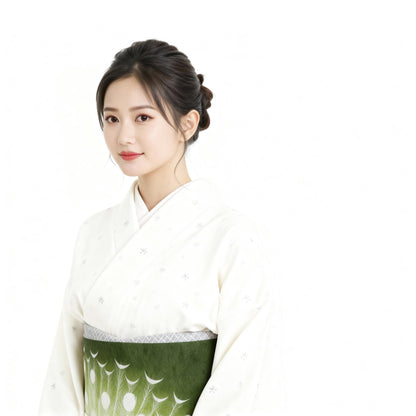 Easy Wear Kimono Belt, Pre-Tied Taiko Knot, Nagoya Obi, Two-Side Sash