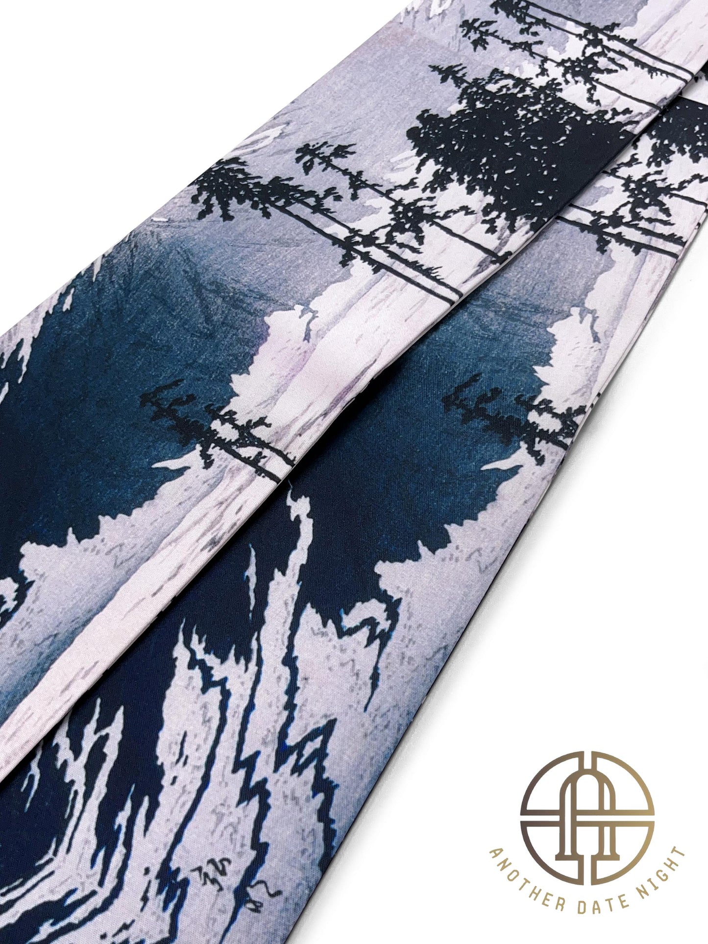 Mount Fuji Pre-Tied Obi, Easy Wear Kimono Belt, Two-Side Sash