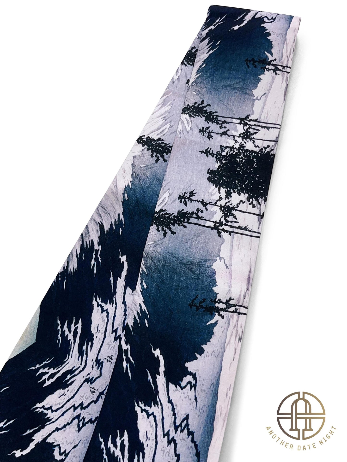 Mount Fuji Pre-Tied Obi, Easy Wear Kimono Belt, Two-Side Sash