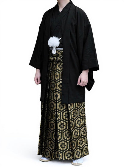 Premium Men’s Traditional Japanese Kimono & Hakama 9PCS/ 11PCS Set
