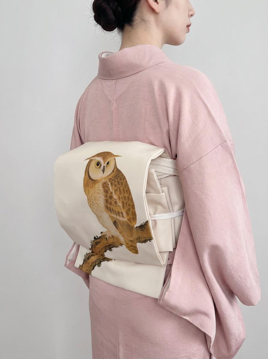 Iromuji Kimono Set: Washable Polyester, Tea Ceremony Wear with Pre-Tied Obi