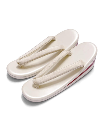 Brand New Ivory Zori Sandals for Kimono | Traditional Japanese Footwear (EU36-41) (24/25cm)