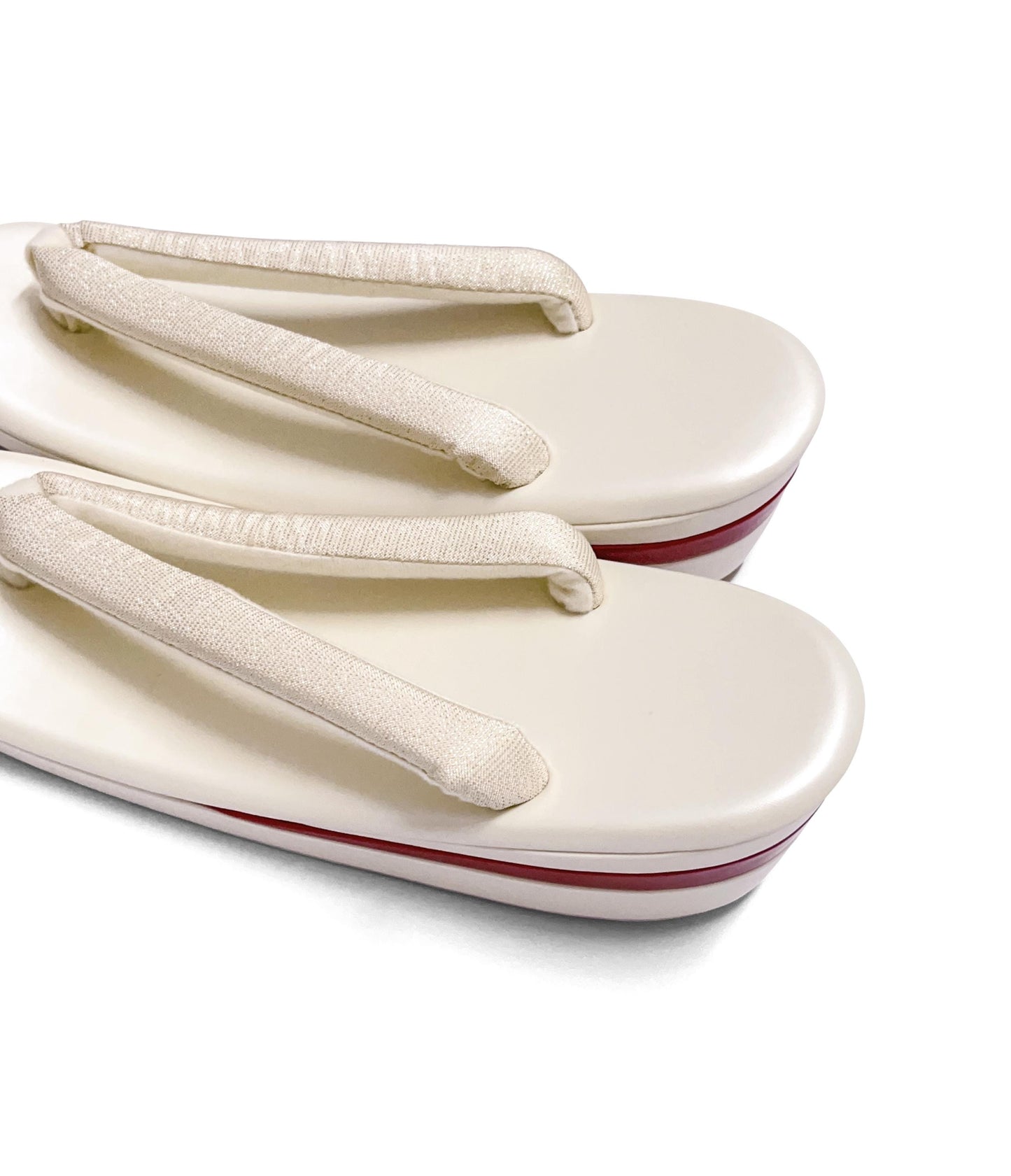 Brand New Ivory Zori Sandals for Kimono | Traditional Japanese Footwear (EU36-41) (24/25cm)