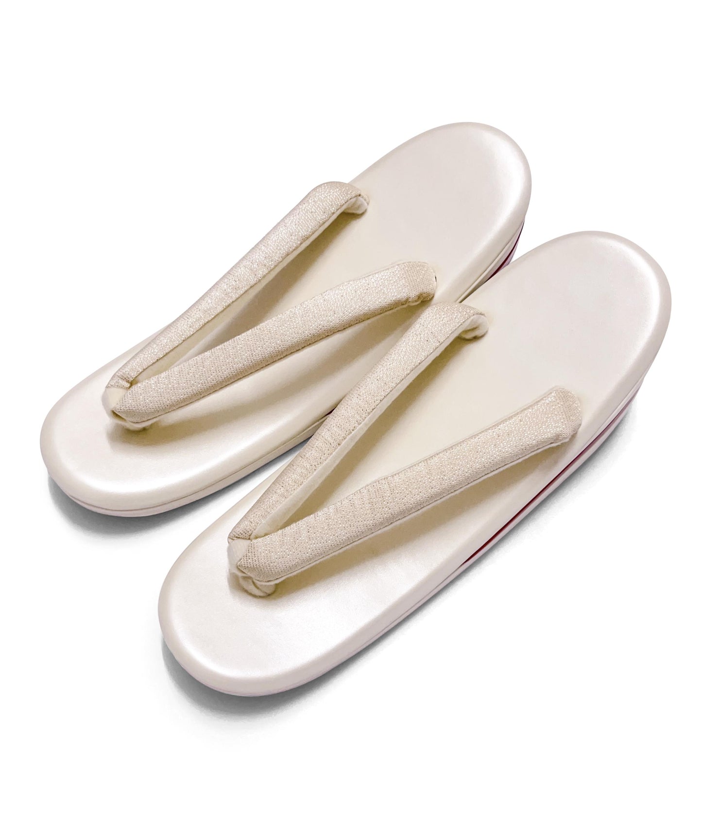 Brand New Ivory Zori Sandals for Kimono | Traditional Japanese Footwear (EU36-41) (24/25cm)