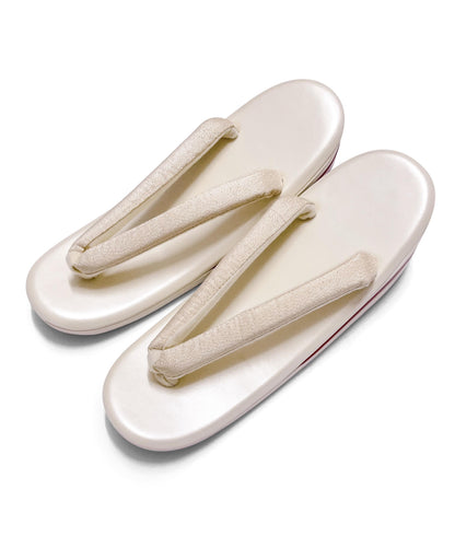 Brand New Ivory Zori Sandals for Kimono | Traditional Japanese Footwear (EU36-41) (24/25cm)