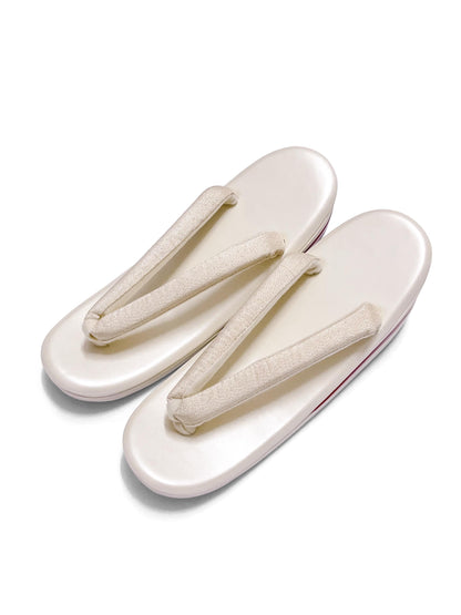 Brand New Ivory Zori Sandals for Kimono | Traditional Japanese Footwear (EU36-41) (24/25cm)