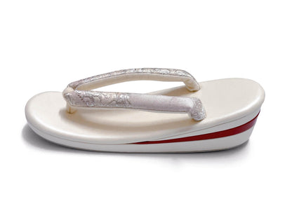 Brand New Ivory Zori Sandals for Kimono | Traditional Japanese Footwear (EU36-41) (24/25cm)