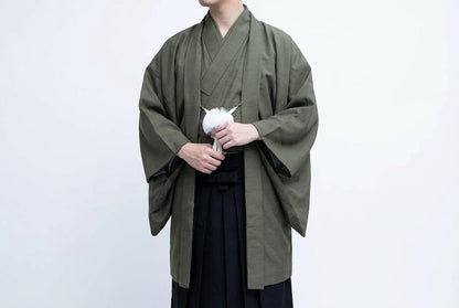 Men’s Traditional Japanese Kimono & Hakama 9PCS/11PCS Curated Gift Set