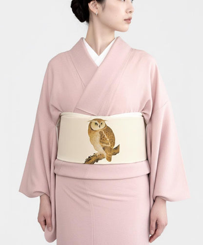 Iromuji Kimono Set: Washable Polyester, Tea Ceremony Wear with Pre-Tied Obi