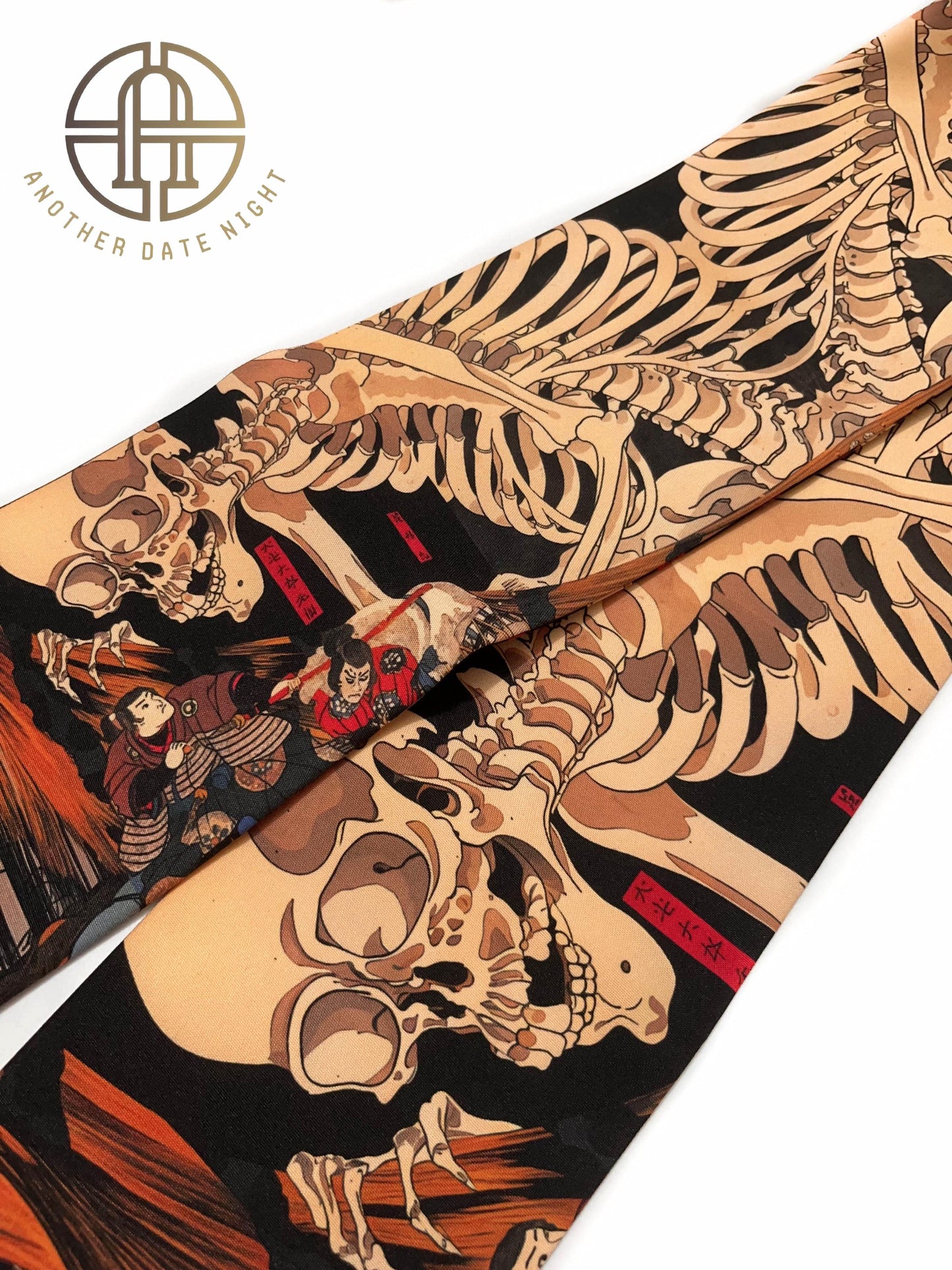 Takiyasha Witch Ukiyo-e Easy Wear Obi, Pre-Tied Taiko Knot, Wear in 5-10 Mins