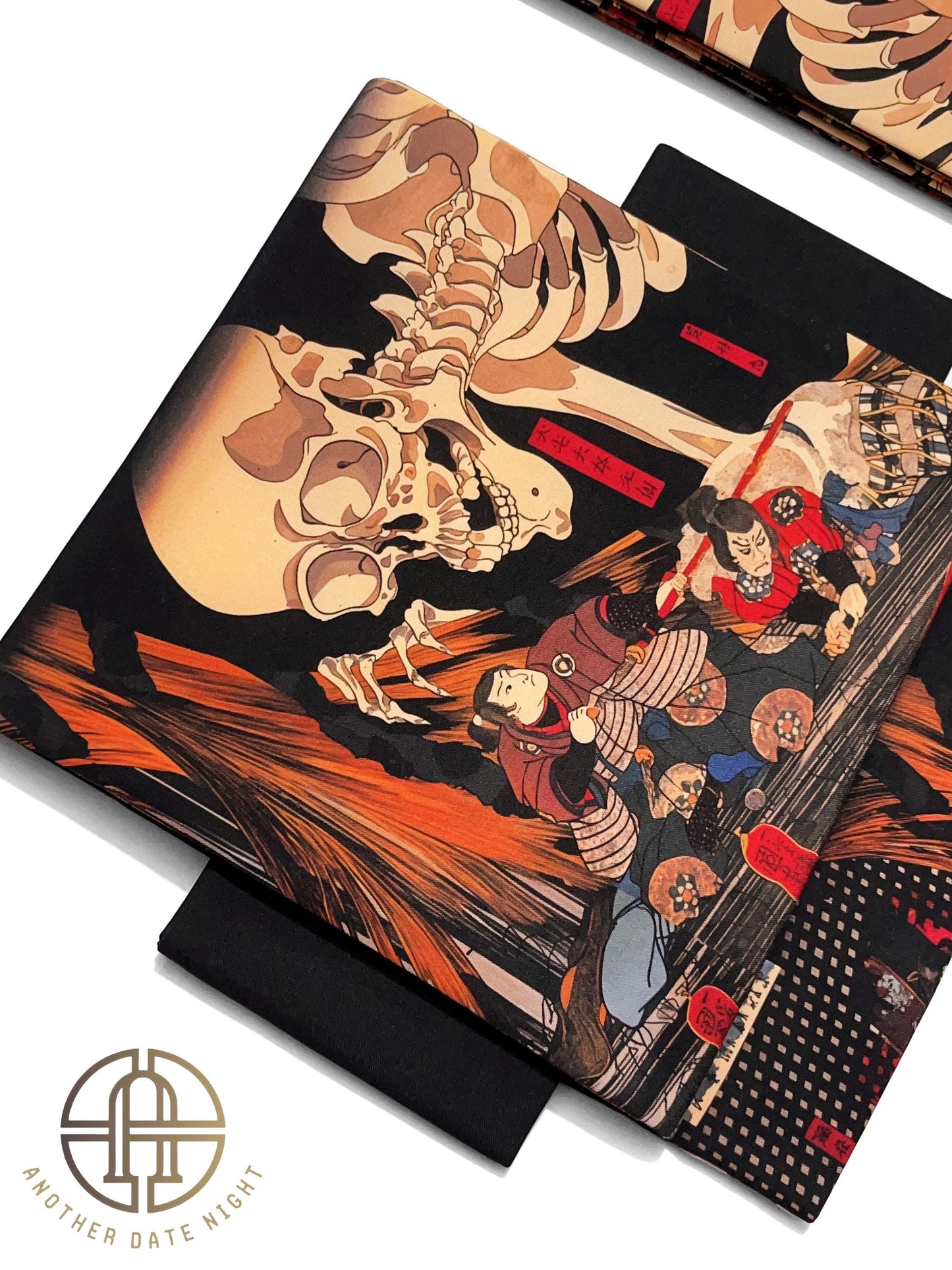 Takiyasha Witch Ukiyo-e Easy Wear Obi, Pre-Tied Taiko Knot, Wear in 5-10 Mins