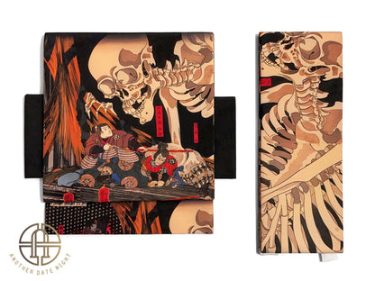 Takiyasha Witch Ukiyo-e Easy Wear Obi, Pre-Tied Taiko Knot, Wear in 5-10 Mins