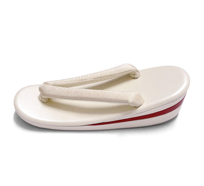 Brand New Ivory Zori Sandals for Kimono | Traditional Japanese Footwear (EU36-41) (24/25cm)