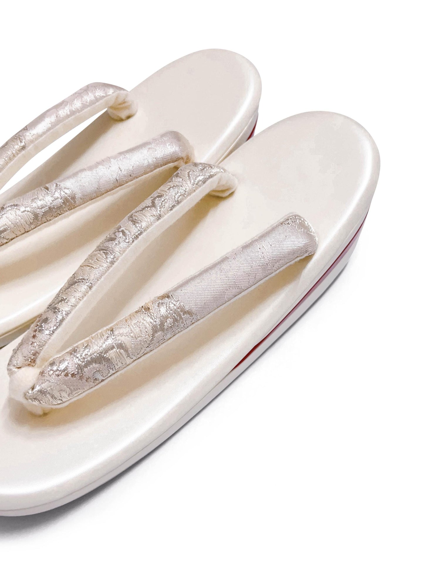 Brand New Ivory Zori Sandals for Kimono | Traditional Japanese Footwear (EU36-41) (24/25cm)