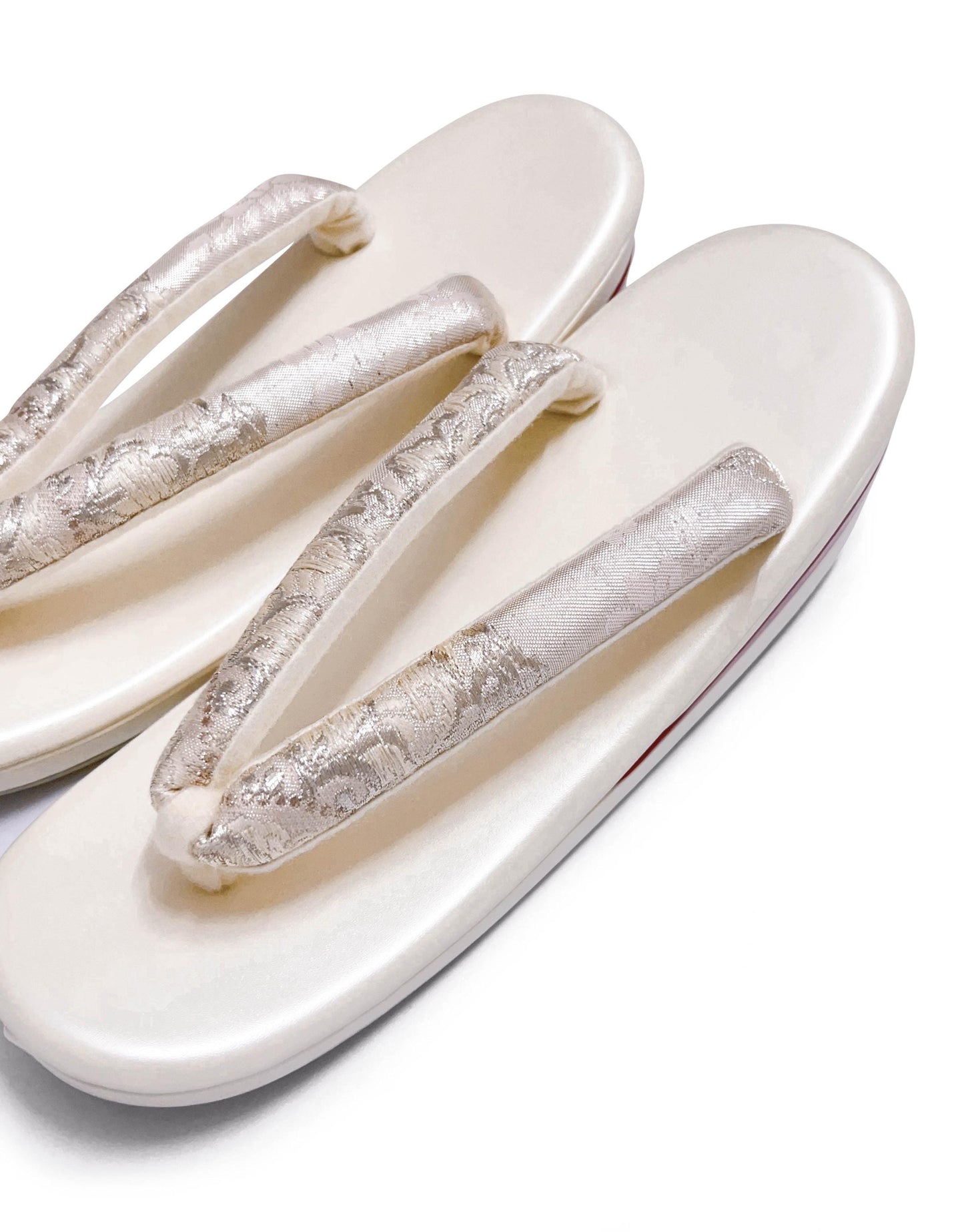 Brand New Ivory Zori Sandals for Kimono | Traditional Japanese Footwear (EU36-41) (24/25cm)