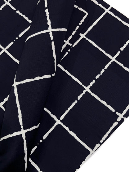 Mens' Navy Cotton Yukata 3PCS/5PCS Set, Custom Fit Available