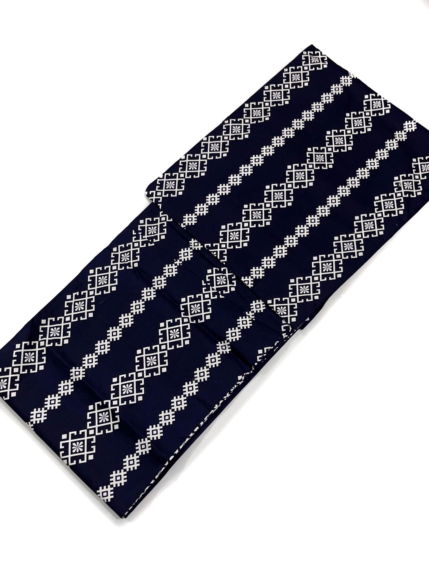 Mens' Navy Cotton Yukata 3PCS/5PCS Set, Custom Fit Available