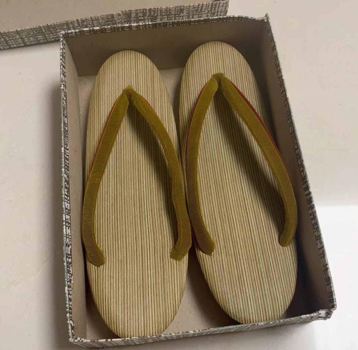 Unused Vintage Women Zori Sandals for Kimono | 23cm