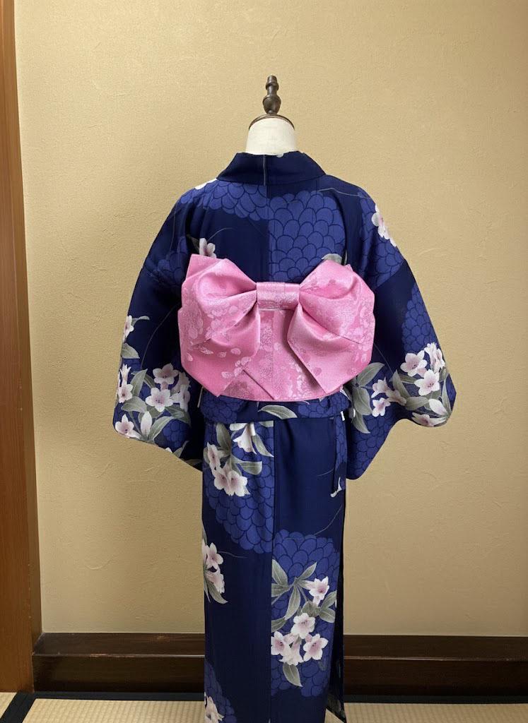 Pink Pre-Tied Obi 3PCS Gift Set, Easy Wear Obi Belt