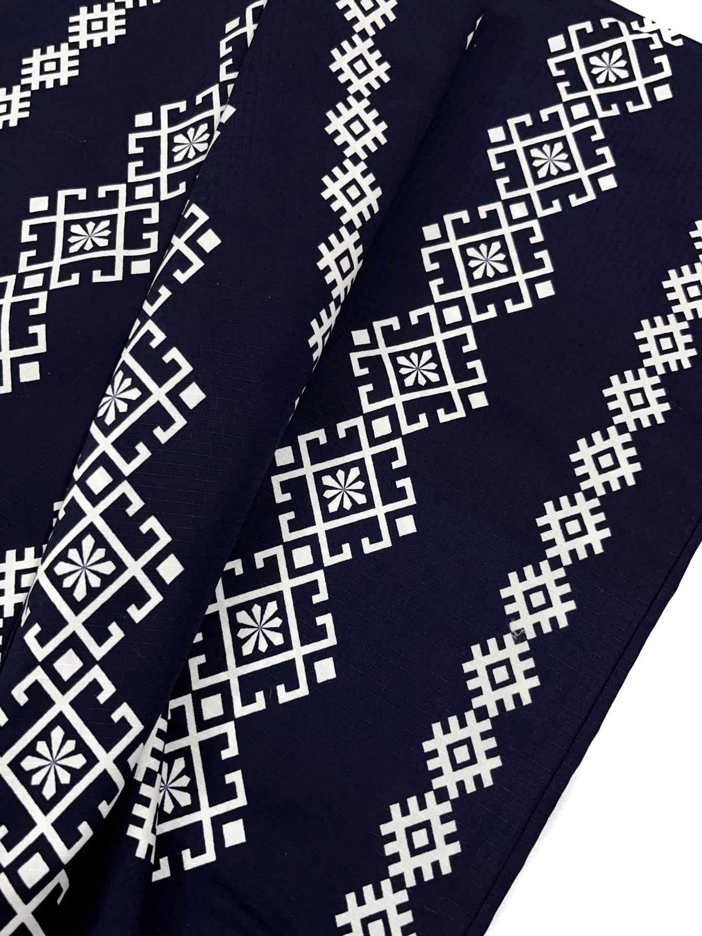 Mens' Navy Cotton Yukata 3PCS/5PCS Set, Custom Fit Available