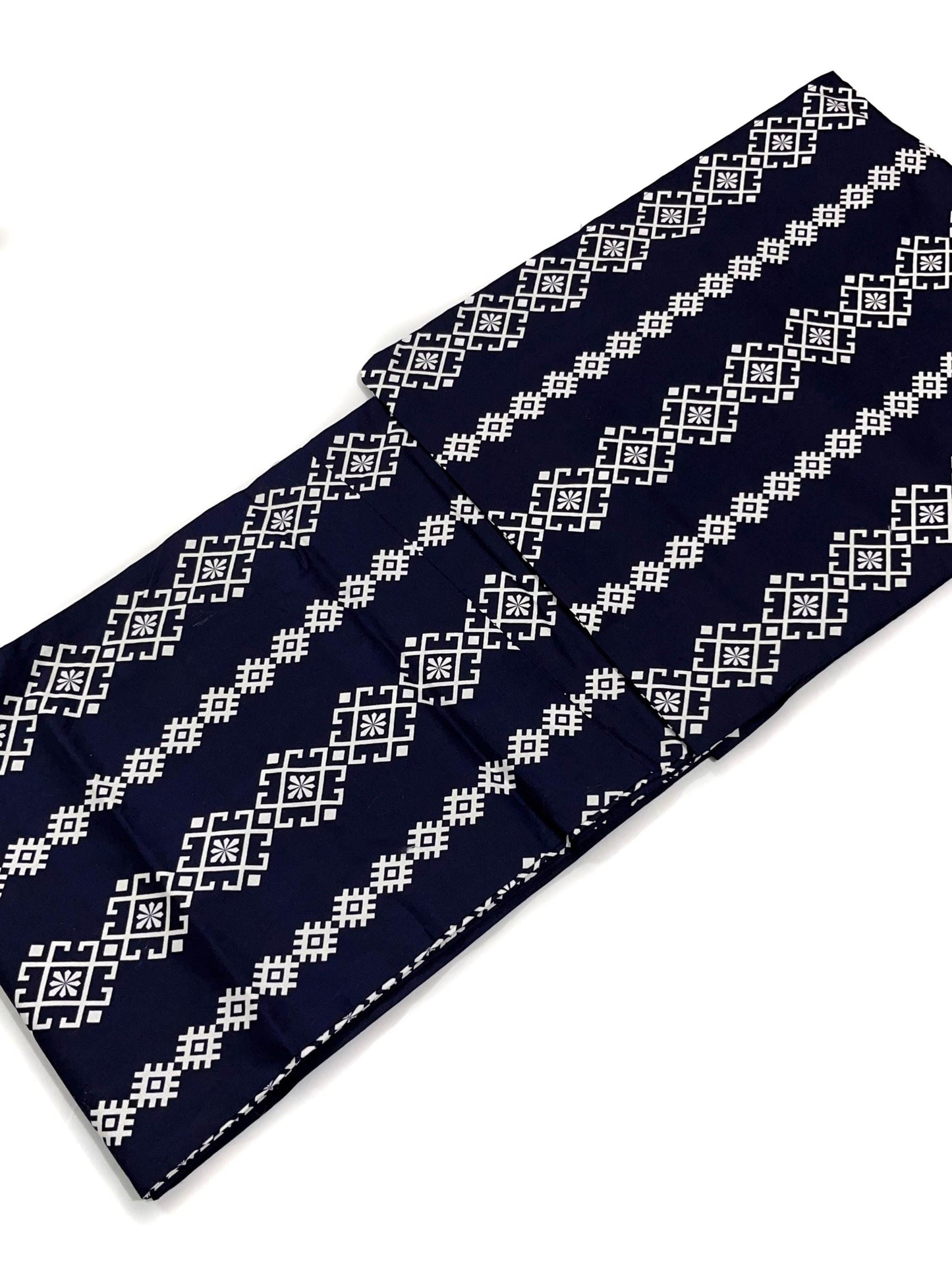 Mens' Navy Cotton Yukata 3PCS/5PCS Set, Custom Fit Available