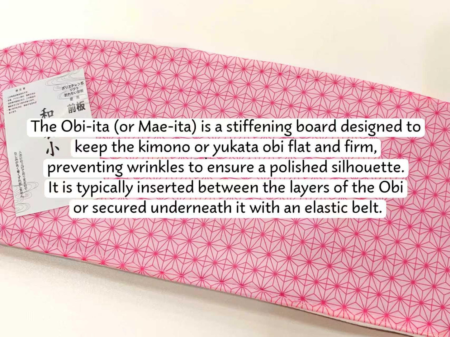 Pink Pre-Tied Obi 3PCS Gift Set, Easy Wear Obi Belt