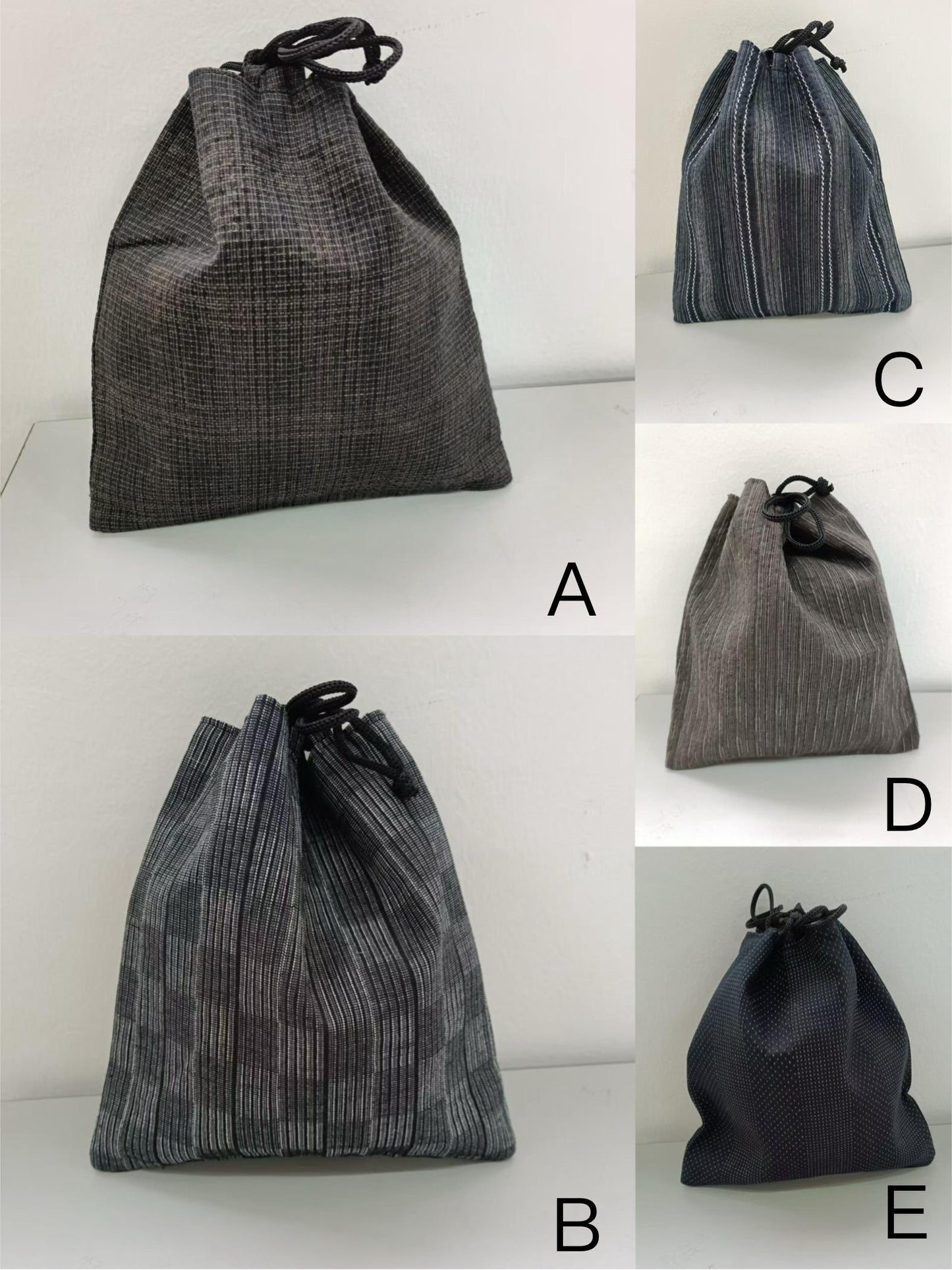 Self Tie Kaku Obi, Shingen Bag, Koshi Himo: Men's Japanese Kimono/Yukata Essential 3PCS Curated Gift Set