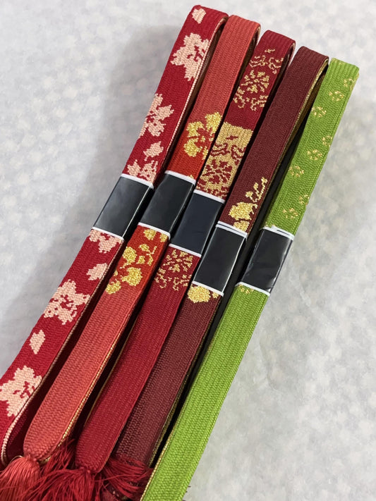 Vintage Silk Obijime Collection: Japanese Kimono Cord, Obi Ties, SA04