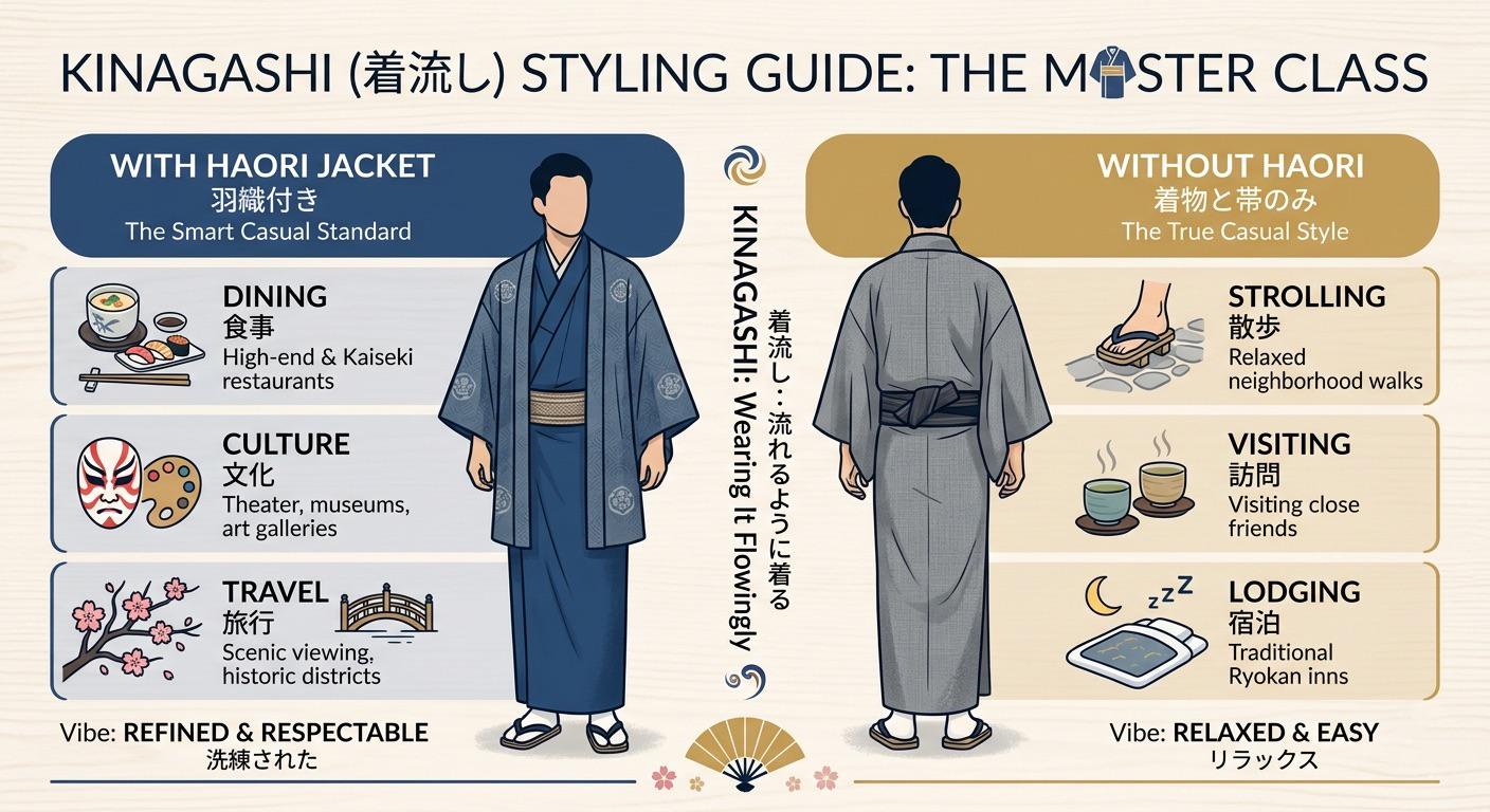 Japanese Demin Blue Setta Sandals, Haori Himo, Shingen bag: Men's Smart Casual Kimono/Summer Yukata Accessory Gift Set