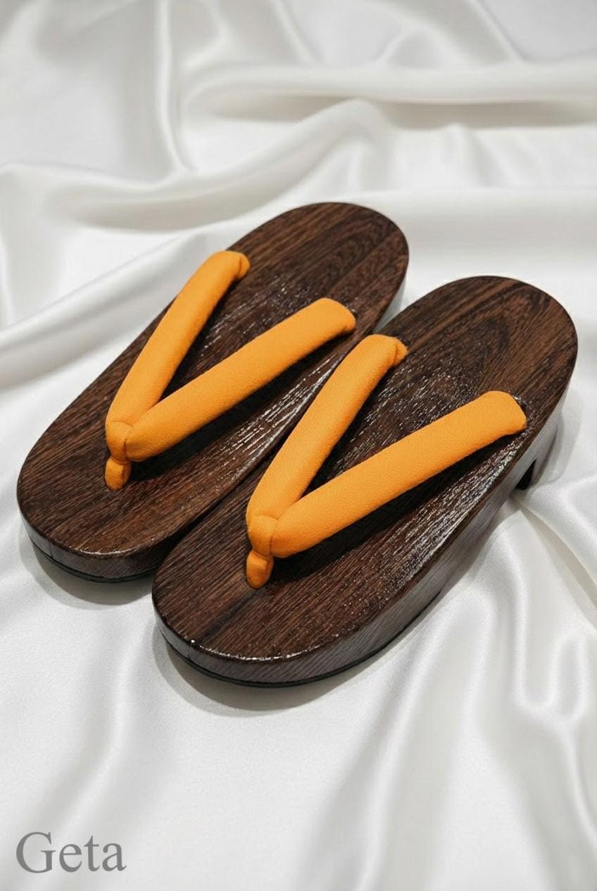 Floral Cotton Yukata Set, Obi Belt, Obijime & Sandals, Custom Fit Available